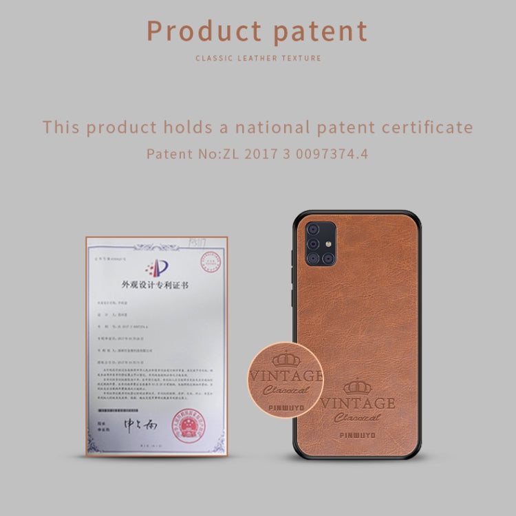 PINWUYO Pin Rui Series Classical Leather Texture PC + TPU Waterproof  Anti-fall All-inclusive Protective Case Shell