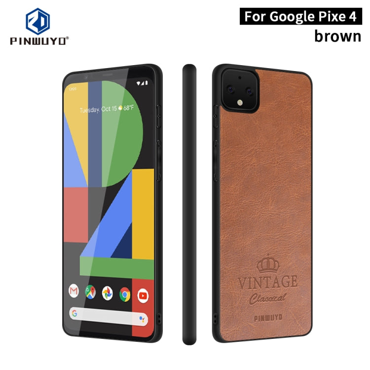 PINWUYO Pin Rui Series Classical Leather Texture PC + TPU Waterproof  Anti-fall All-inclusive Protective Case Shell