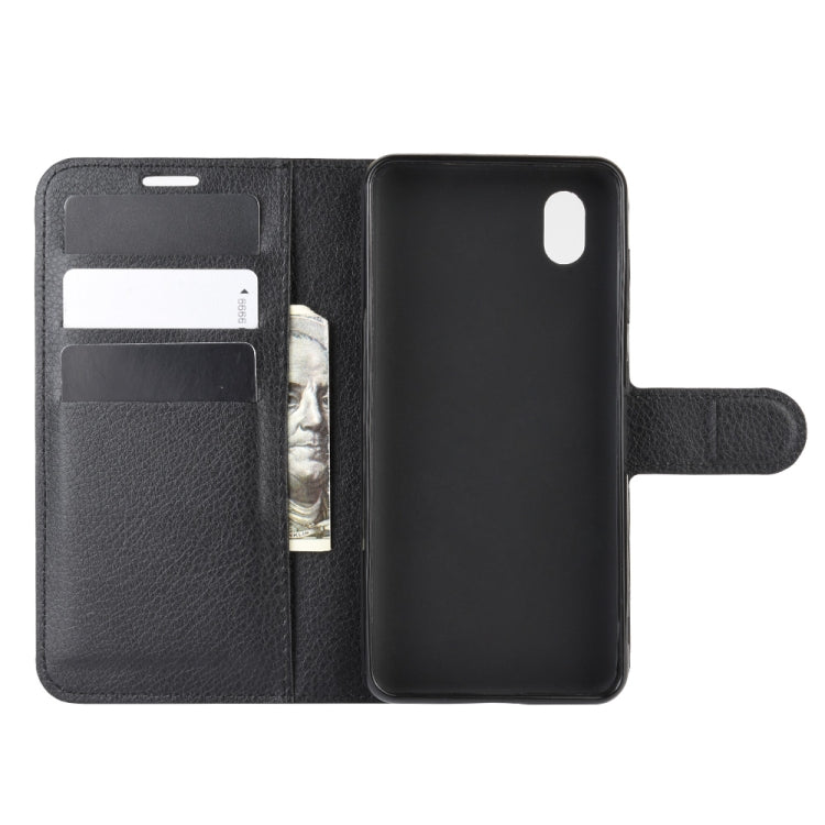 For ZTE A3 2020 Litchi Texture Horizontal Flip Protective Case with Holder & Card Slots & Wallet