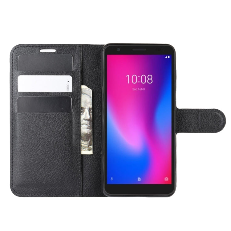 For ZTE A3 2020 Litchi Texture Horizontal Flip Protective Case with Holder & Card Slots & Wallet