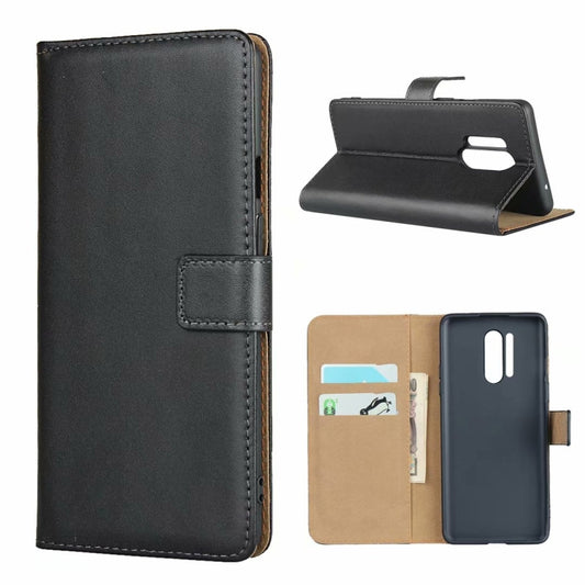 For One Plus 8 Pro Leather Horizontal Flip Holster With Magnetic Clasp and Bracket and Card Slot and Wallet