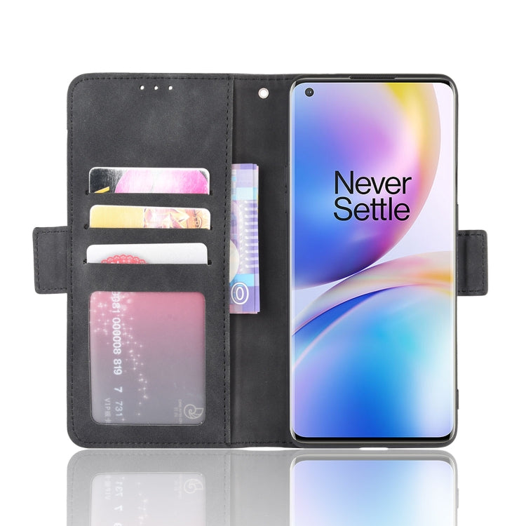 For OnePlus 8 Pro Wallet Style Skin Feel Calf Pattern Leather Case ，with Separate Card Slot