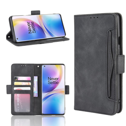 For OnePlus 8 Pro Wallet Style Skin Feel Calf Pattern Leather Case ，with Separate Card Slot