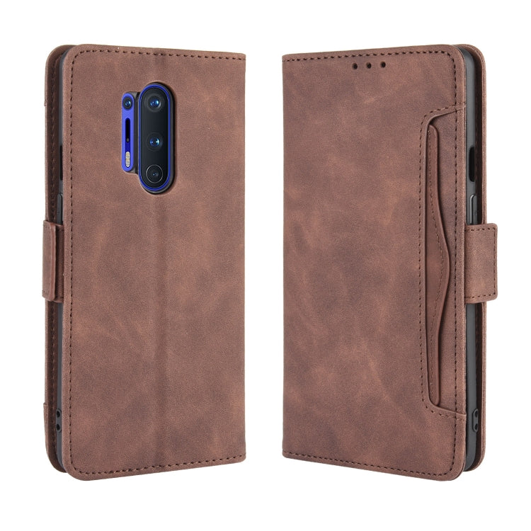 For OnePlus 8 Pro Wallet Style Skin Feel Calf Pattern Leather Case ，with Separate Card Slot