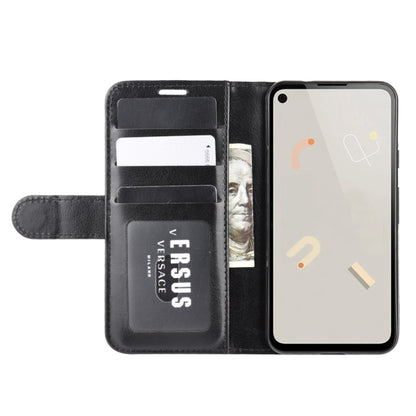 For Google Pixel 4A R64 Texture Single Horizontal Flip Protective Case with Holder & Card Slots & Wallet& Photo Frame