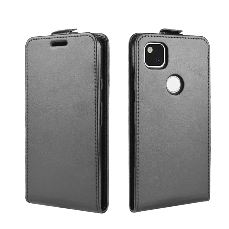 For Google Pixel 4a R64 Texture Single Vertical Flip Leather Protective Case with Card Slots & Photo Frame