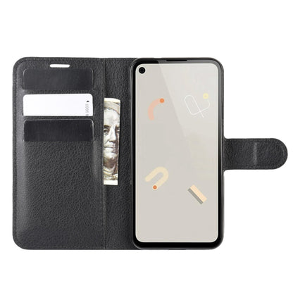 For Google Pixel 4a Litchi Texture Horizontal Flip Protective Case with Holder & Card Slots & Wallet