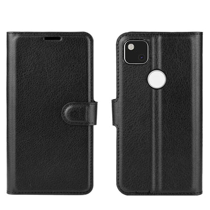 For Google Pixel 4a Litchi Texture Horizontal Flip Protective Case with Holder & Card Slots & Wallet