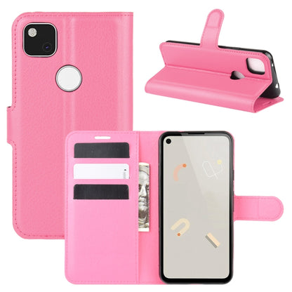 For Google Pixel 4a Litchi Texture Horizontal Flip Protective Case with Holder & Card Slots & Wallet, For Google Pixel 4a