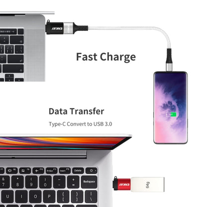 ENKAY ENK-AT101 Aluminium Alloy USB-C / Type-C to USB 3.0 OTG Data Adapter Converter, ENK-AT101
