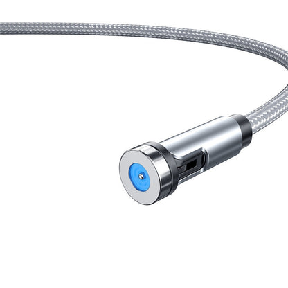 CC56 Dust Plug Rotating Magnetic Wire, Cbale Length: 2m, 2m Android Head, 2m Micro USB, 2m Type-C Head, 2m 8Pin Head, 2m Line+Three Heads, 2m + 8Pin + Type-C/USB-C + Micro USB, 2m Line