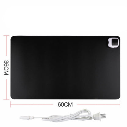 220V Electric Hot Plate Writing Desk Warm Table Mat Blanket Office Mouse Heating Warm Computer Hand Warmer Desktop Heating Plate, Black Big Size