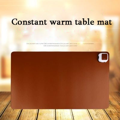 220V Electric Hot Plate Writing Desk Warm Table Mat Blanket Office Mouse Heating Warm Computer Hand Warmer Desktop Heating Plate, Black Big Size