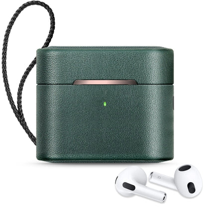 Wireless Earphone Protective Shell Leather Case Split Storage Box