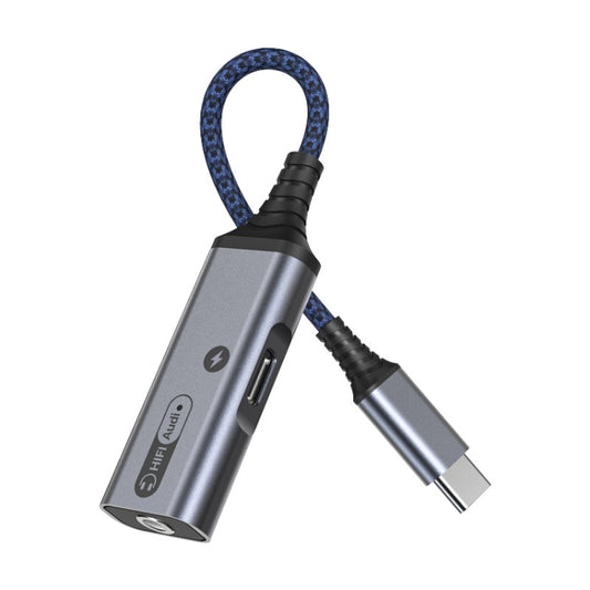 MH339A Type-c / USB-c Adapter Cable Mobile Phone Live Audio Charging Cable, MH339A (Gray), MH339A (Black)