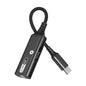 MH339A Type-c / USB-c Adapter Cable Mobile Phone Live Audio Charging Cable, MH339A (Gray), MH339A (Black)