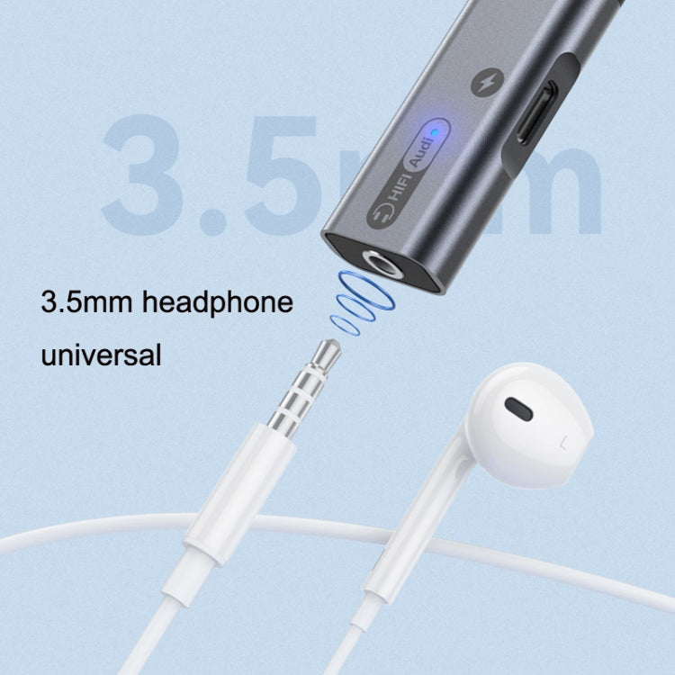 MH339A Type-c / USB-c Adapter Cable Mobile Phone Live Audio Charging Cable, MH339A (Gray), MH339A (Black)