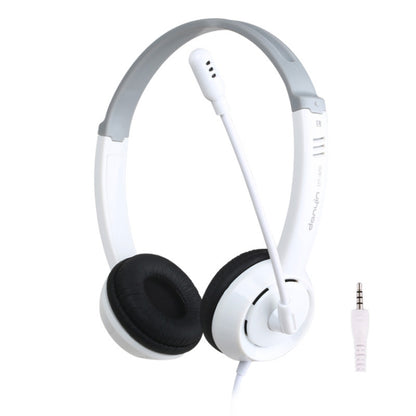DANYIN DT326 Head-mounted Desktop Computer Children Learning Wire Headset with Microphone, Cable Length:1.8m, DT326 3.5mm Two-hole White, DT326 3.5mm Two-hole Black, DT326 Single Hole Four-level White, DT326 Single Hole Four-level Black                ...