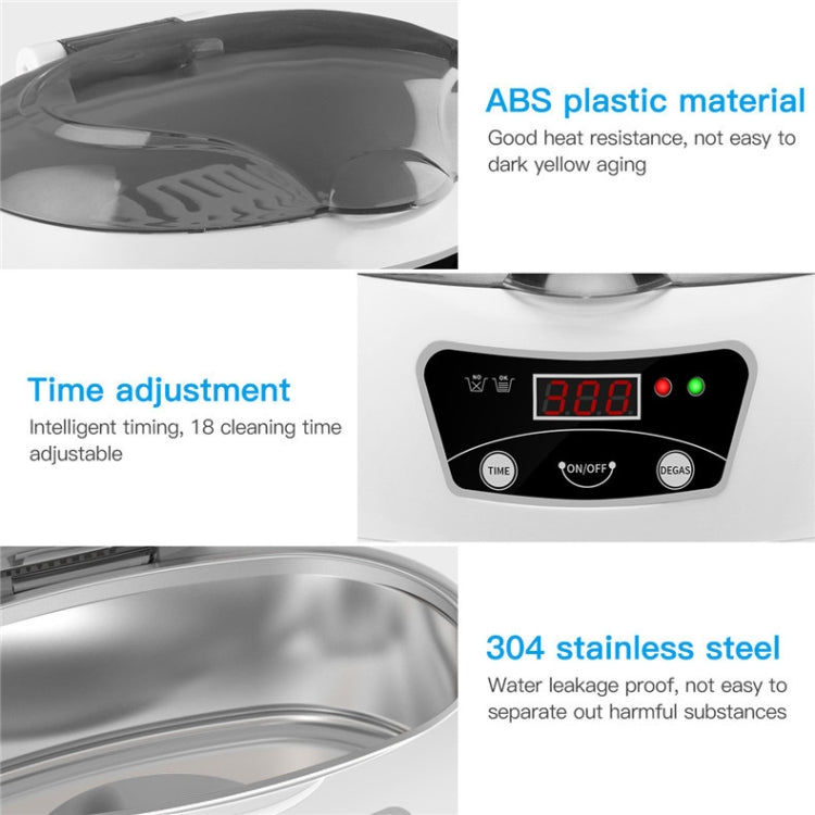 35W 600ml Mini Ultrasonic Cleaner Glasses Jewelry Household Ultrasonic Cleaner