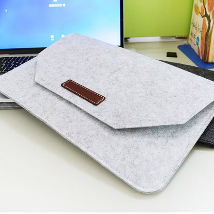 Portable Air Permeable Felt Sleeve Bag for MacBook Laptop, with Power Storage Bag