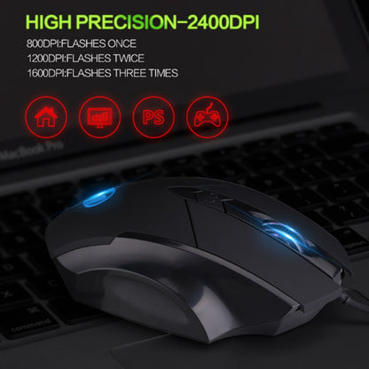 Inphic PW1 Game Mute Macro Definition Illuminated Wired Mouse, Cable Length: 1.5m, Mute Black Business Version, Mute Black Game Version, Mute Titanium Gray Game Version