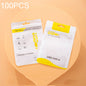 100 PCS Data Cable Packaging Bag Plastic Sealing Bag, 10.5x15cm, 8x14cm