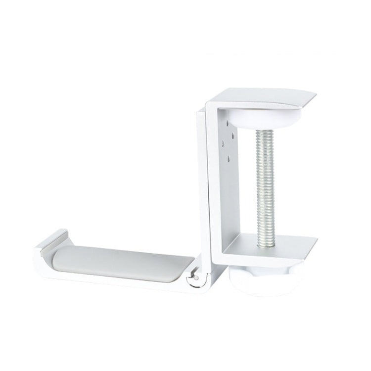 Headphone Bracket Internet Cafe Monitor Earphone Hanger Desktop Earphone Display Stand, Lock Clip Type (Silver), Paste Screw Type (Silver), Paste Screw Type (Black)