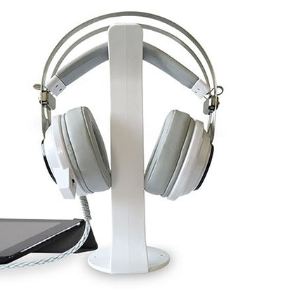 2 PCS Universal Headphone Holder Display Shelf  Internet Cafe Computer Headphone Hanger, White, Black