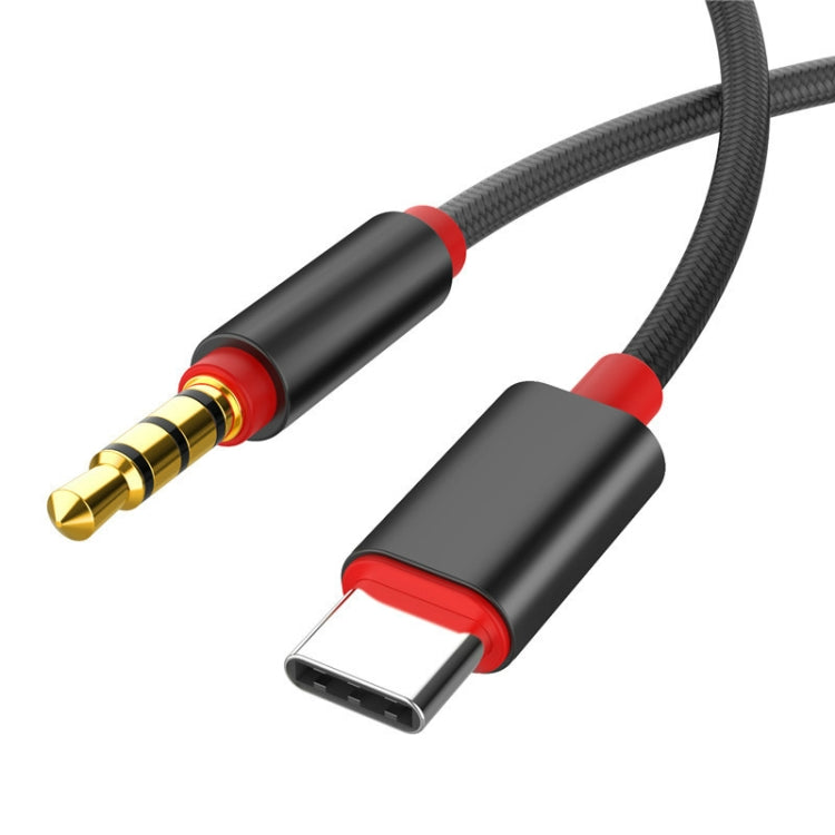 4 PCS 3.5mm To Type-C Audio Cable Microphone Recording Adapter Cable Mobile Phone Live Sound Card Cable, Black, Gold, Pink, Blue