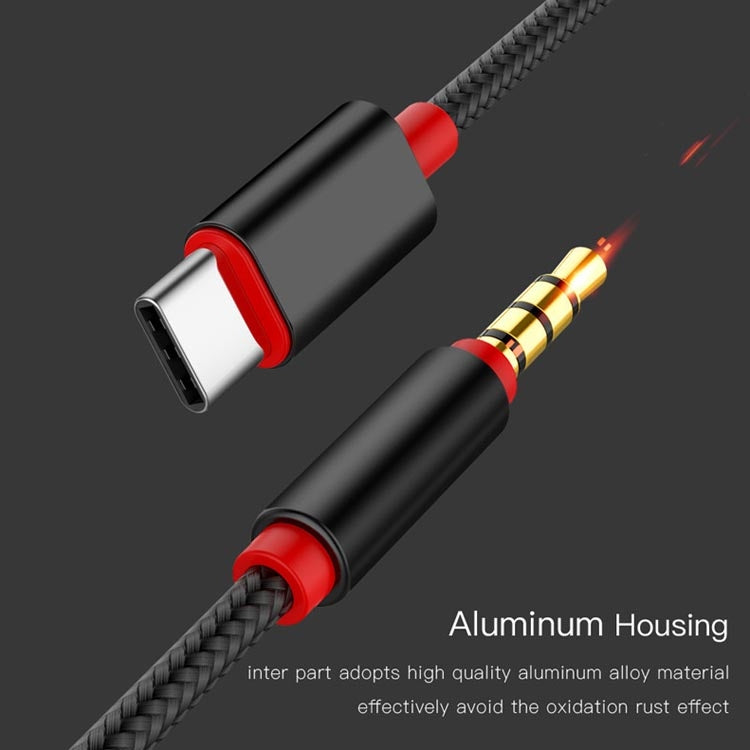 4 PCS 3.5mm To Type-C Audio Cable Microphone Recording Adapter Cable Mobile Phone Live Sound Card Cable, Black, Gold, Pink, Blue