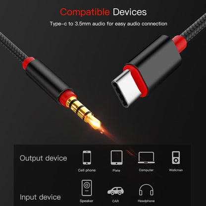 4 PCS 3.5mm To Type-C Audio Cable Microphone Recording Adapter Cable Mobile Phone Live Sound Card Cable, Black, Gold, Pink, Blue