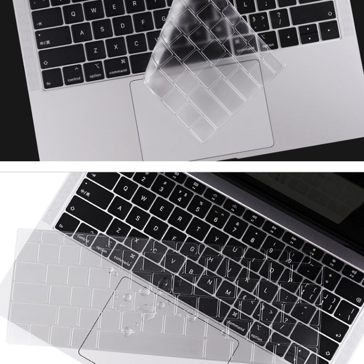 0.13mm Transparent TPU Laptop Keyboard Protective Film, For MacBook Air 13.3 inch A1369 & A1466, For MacBook Pro 13.3 inch A1706 & A1989 & A2159 (with Touch Bar), For MacBook Pro 15.4 inch A1707 & A1990 (with Touch Bar)