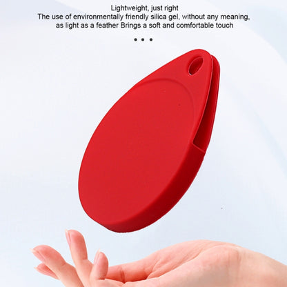 2 PCS Drop Shape  Shockproof Anti-scratch Silicone Protective Case with Carabiner for AirTag