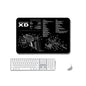 2 PCS Heat Transfer Non-Slip Single-Sided Office Gaming Mouse Pad, 2mm, 3mm