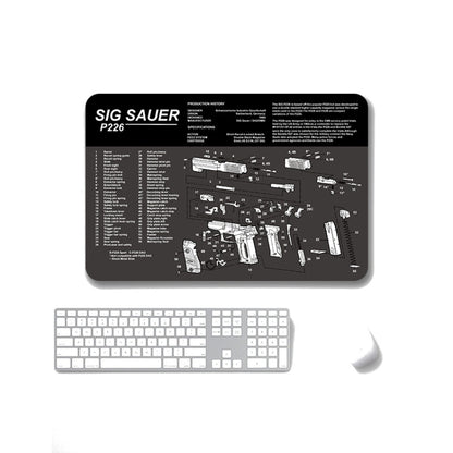 2 PCS Heat Transfer Non-Slip Single-Sided Office Gaming Mouse Pad, 2mm, 3mm