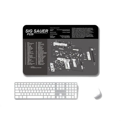 2 PCS Heat Transfer Non-Slip Single-Sided Office Gaming Mouse Pad, 2mm, 3mm