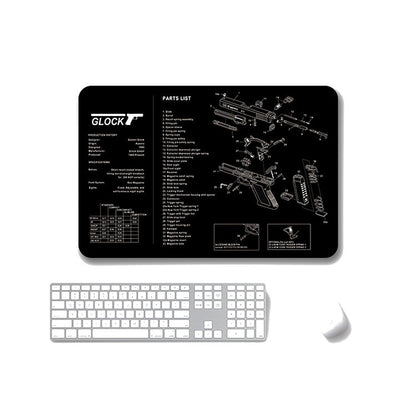 2 PCS Heat Transfer Non-Slip Single-Sided Office Gaming Mouse Pad, 2mm, 3mm