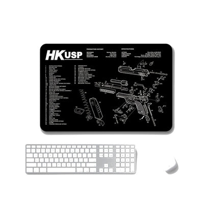 2 PCS Heat Transfer Non-Slip Single-Sided Office Gaming Mouse Pad, 2mm, 3mm