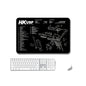 2 PCS Heat Transfer Non-Slip Single-Sided Office Gaming Mouse Pad, 2mm, 3mm