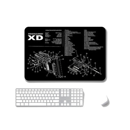 2 PCS Heat Transfer Non-Slip Single-Sided Office Gaming Mouse Pad, 2mm, 3mm