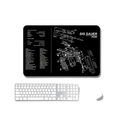 2 PCS Heat Transfer Non-Slip Single-Sided Office Gaming Mouse Pad, 2mm, 3mm