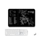 2 PCS Heat Transfer Non-Slip Single-Sided Office Gaming Mouse Pad, 2mm, 3mm