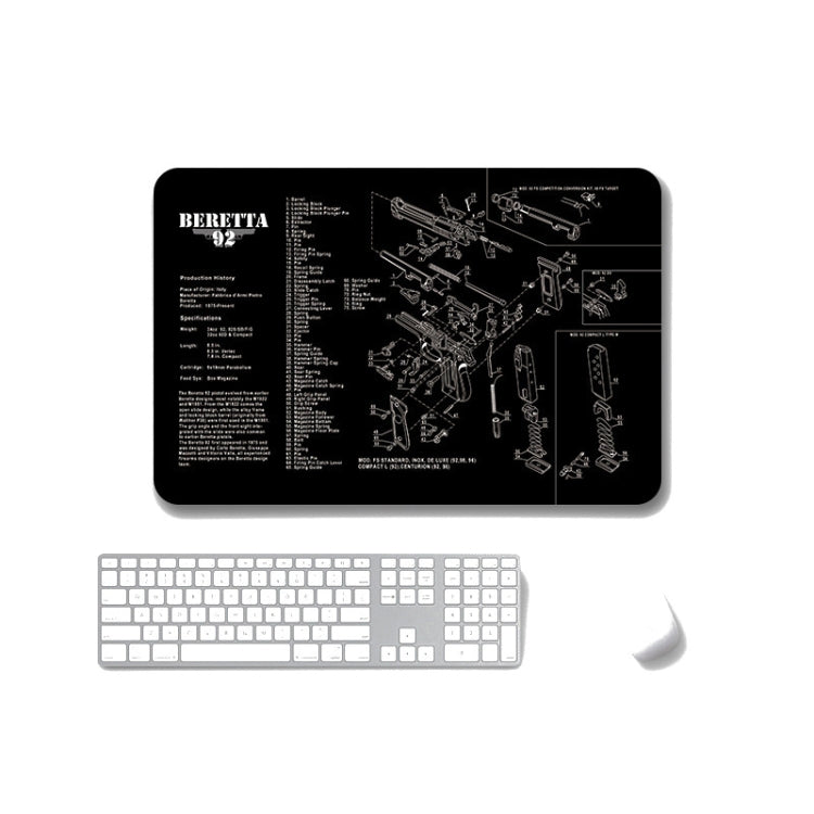 2 PCS Heat Transfer Non-Slip Single-Sided Office Gaming Mouse Pad