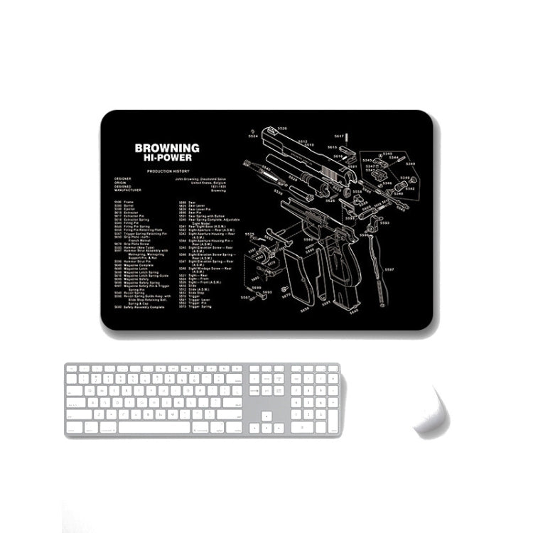 2 PCS Heat Transfer Non-Slip Single-Sided Office Gaming Mouse Pad