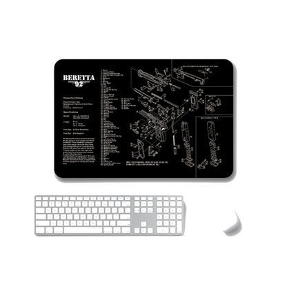 2 PCS Heat Transfer Non-Slip Single-Sided Office Gaming Mouse Pad