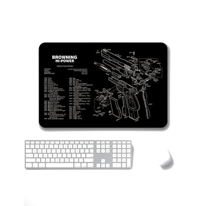 2 PCS Heat Transfer Non-Slip Single-Sided Office Gaming Mouse Pad