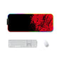 F-01 Rubber Thermal Transfer RGB Luminous Non-Slip Mouse Pad, 350x900x3mm, 350x900x4mm