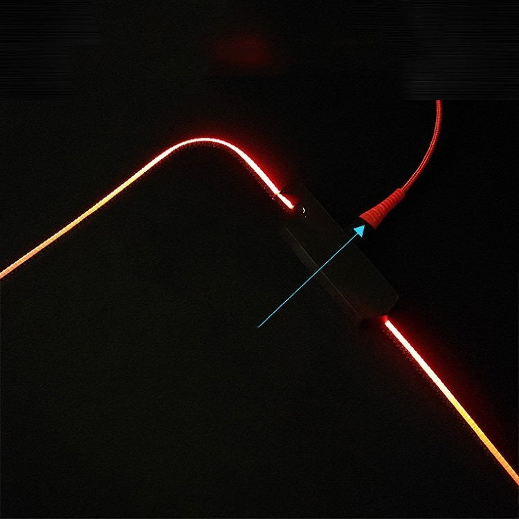F-01 Rubber Thermal Transfer RGB Luminous Non-Slip Mouse Pad, 350x900x3mm, 350x900x4mm