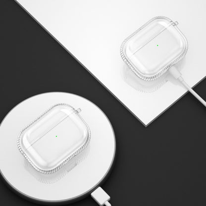 2 PCS Earphone Protective Cover TPU Airbag Transparent Protective Shell For AirPods Pro, Transparent Pink, Transparent Black, Transparent Green, Transparent