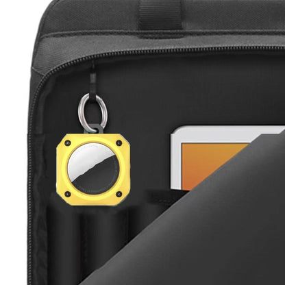2 PCS For Apple Airtags Positioning Tracker Anti-Drop Anti-Lost Case Printing Protective Case, Yellow, White, Brown, Green, Blue, Black